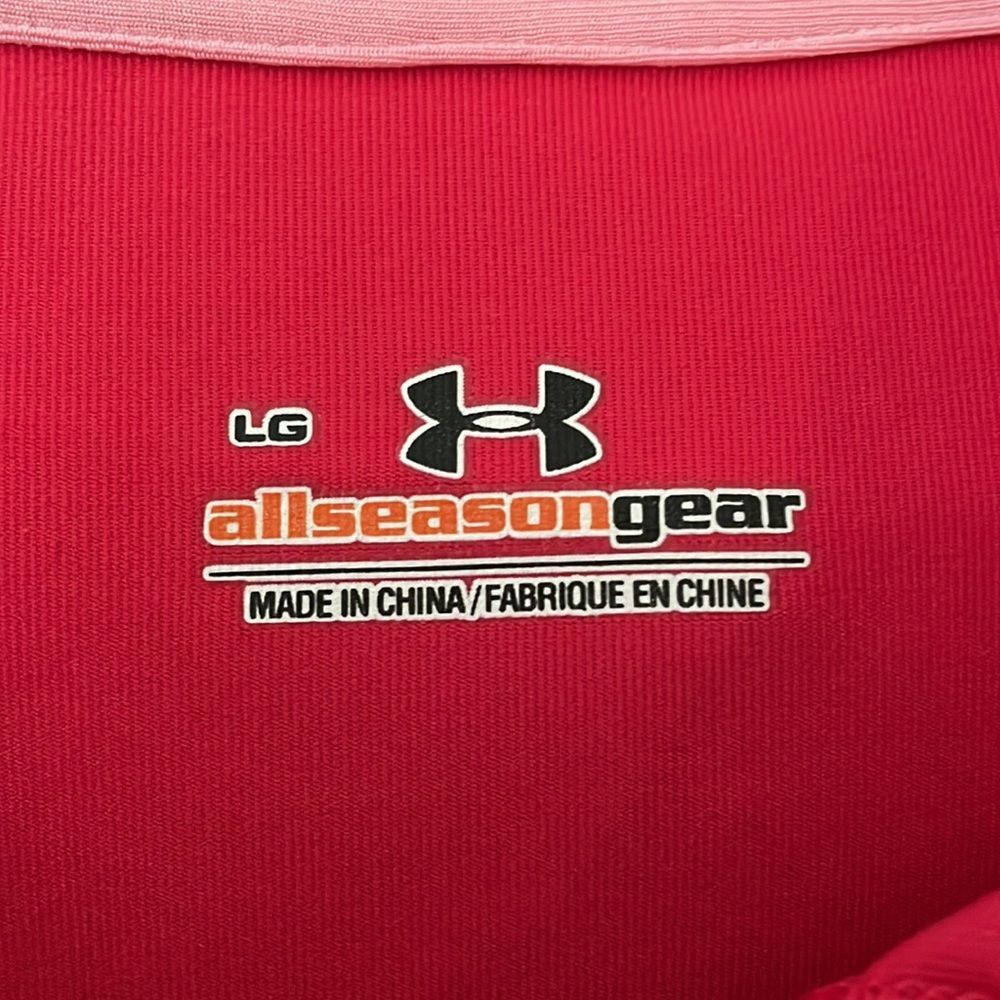 UNDER ARMOR WOMENS LARGE pink long sleeve hoodie sweatshirt workout t… - Picture 4 of 5